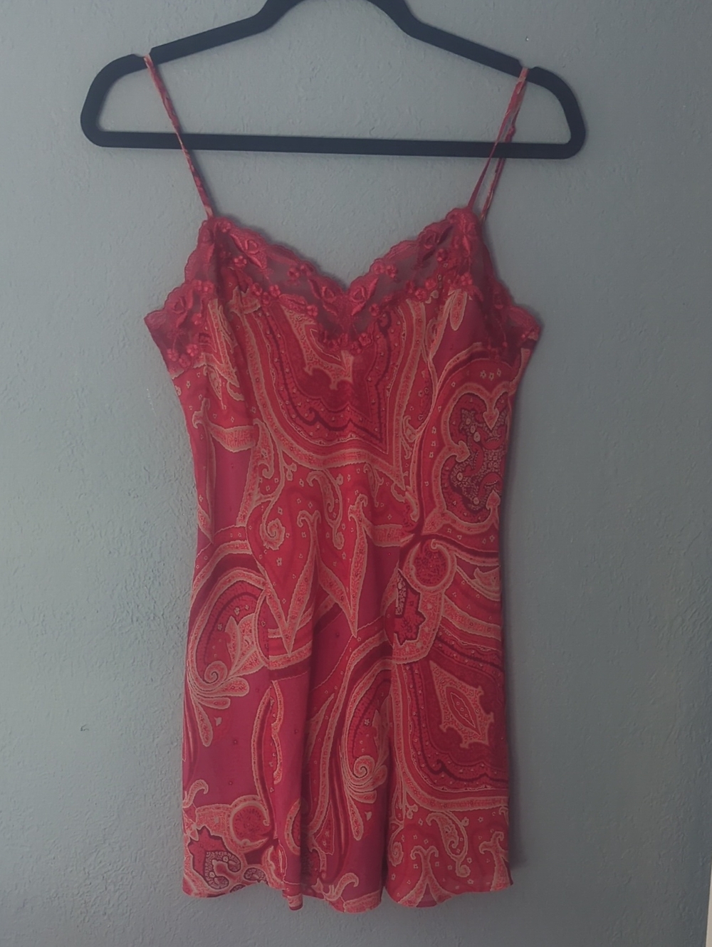 Victoria's Secret ed Paisley Lace-Trim Sheer Slip Dress - Women Intimates